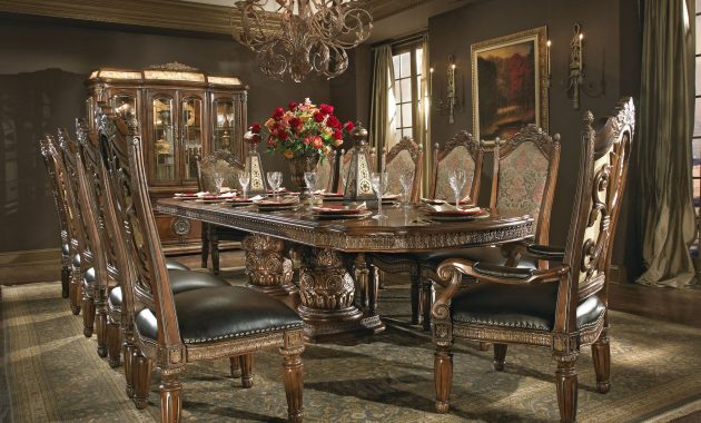 The Villa Valencia Formal Dining Room Collection 12368 in measurements 2046 X 1611