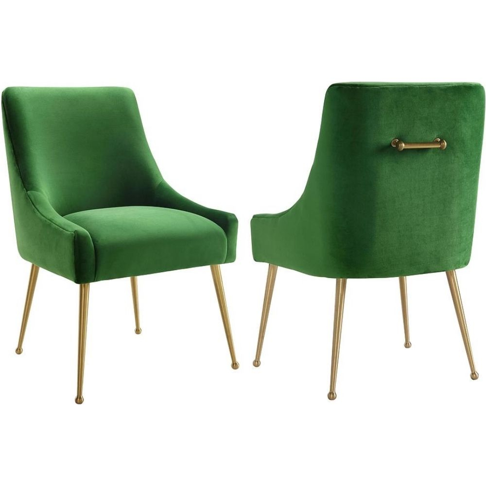 Tov Furniture Tov D46 Beatrix Green Velvet Side Dining Chair in size 1000 X 1000