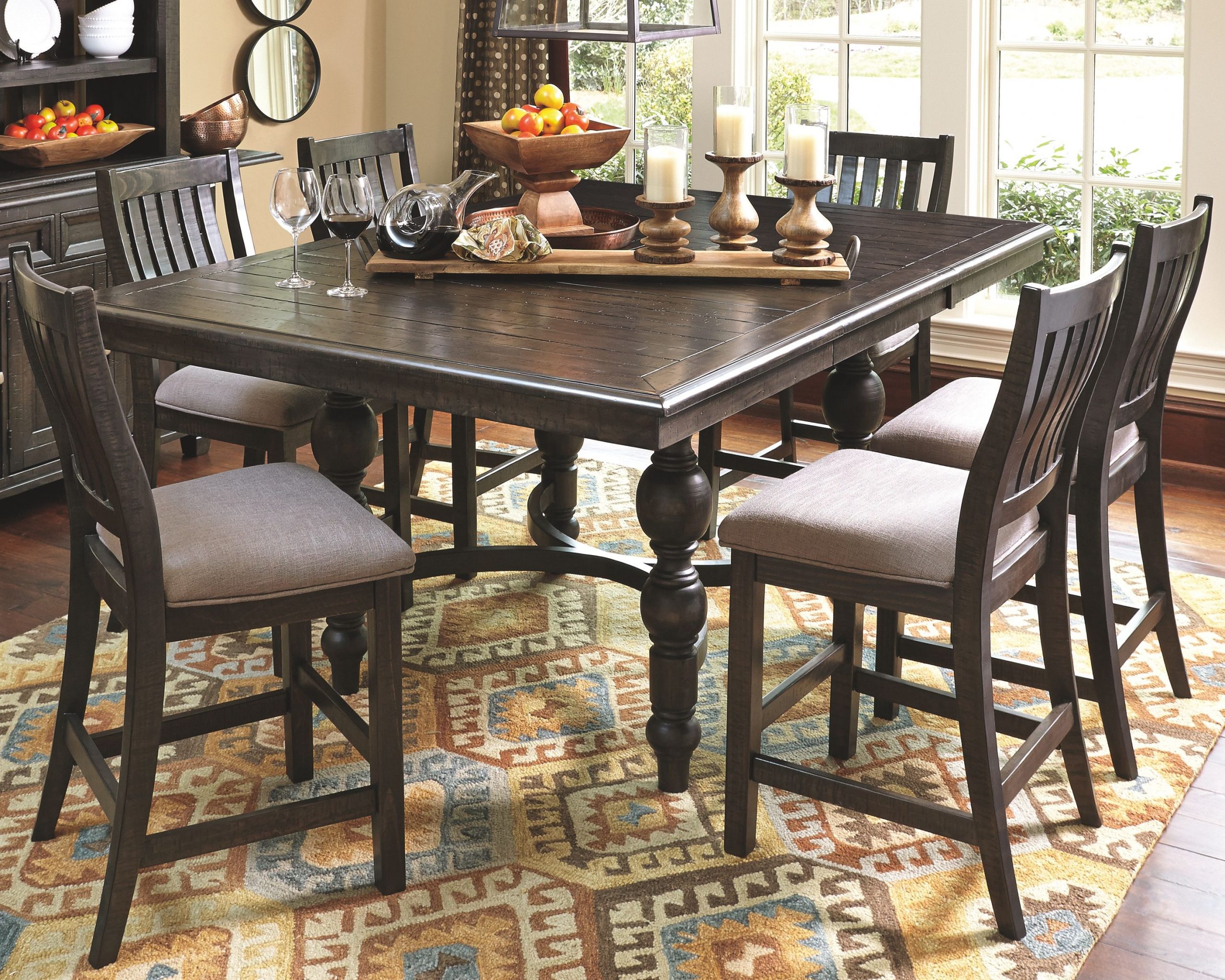 Townser 7 Piece Counter Dining Set Products Dining Room with regard to size 2917 X 2334
