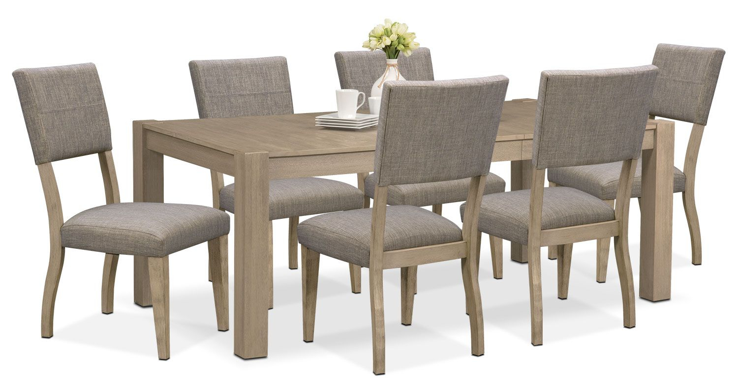 Tribeca Dining Table And 6 Upholstered Dining Chairs in sizing 1500 X 785