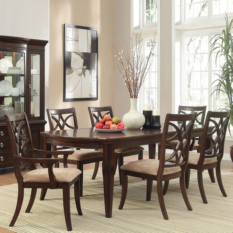 Tribecca Home Cheshire 7 Piece Traditional Dining Set pertaining to dimensions 942 X 942