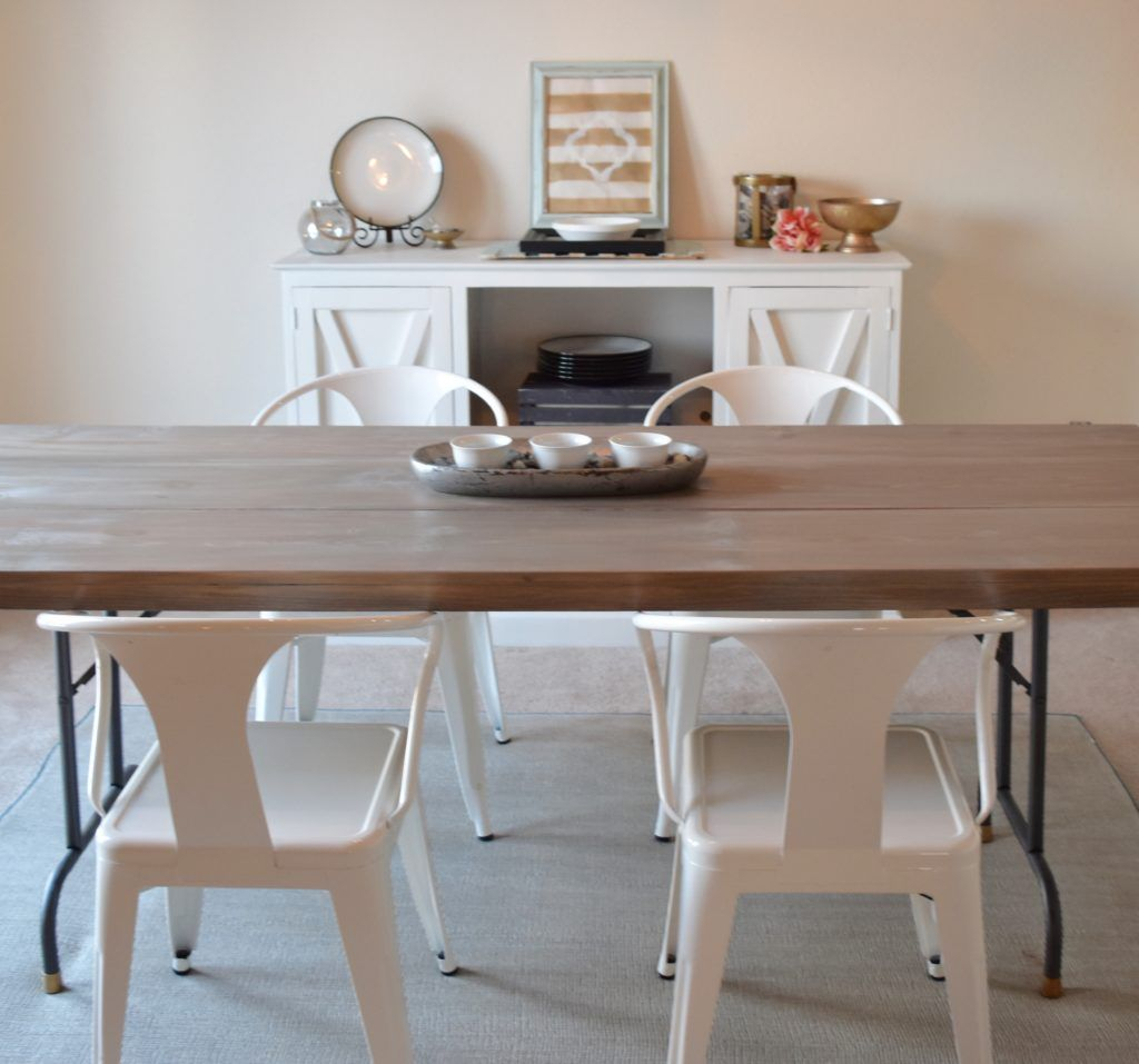 Up Cycled Folding Table Into A Dining Table Dining Table for measurements 1024 X 957