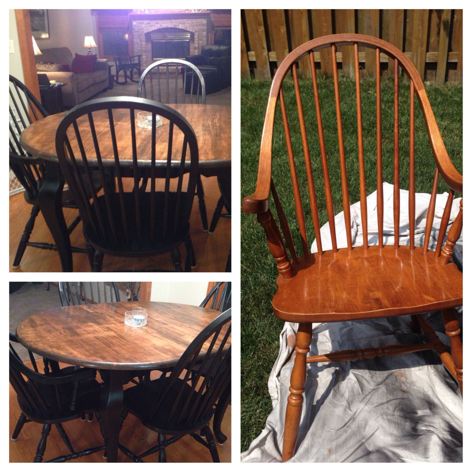 Upgraded Our 90s Kitchen Table And Chairs Chair Table with regard to dimensions 1936 X 1936