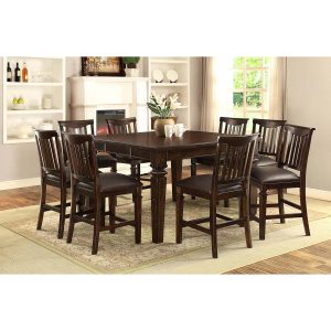 Vanderhill 9 Piece Dining Set Dining Counter Height with regard to size 1500 X 1500