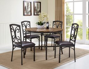 Vaughan 5 Piece Dining Table Set pertaining to proportions 4706 X 3637