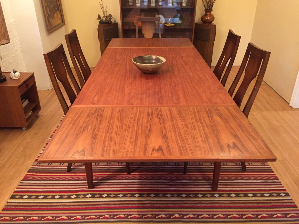 Vintage Danish Teak Dining Table With Hidden Leaves Epoch regarding dimensions 1024 X 768