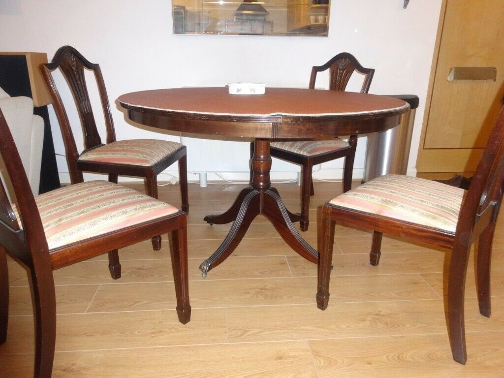 Vintage Dining Table 4 Chairs In Leeds City Centre West Yorkshire Gumtree within dimensions 1024 X 768