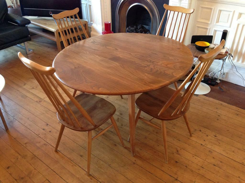 Vintage Retro Ercol Table And Chairs In Dowanhill Glasgow Gumtree intended for sizing 1024 X 768