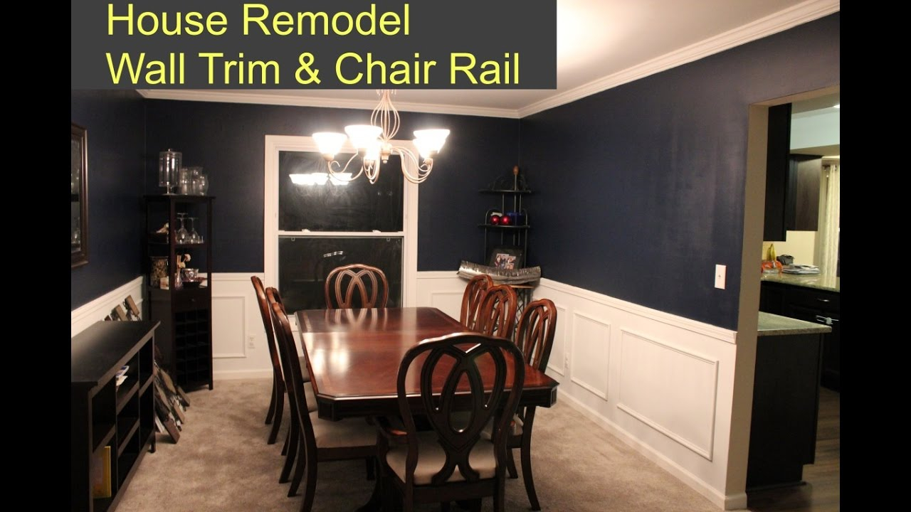 Wall Trim And Chair Rail Room Remodel throughout dimensions 1280 X 720