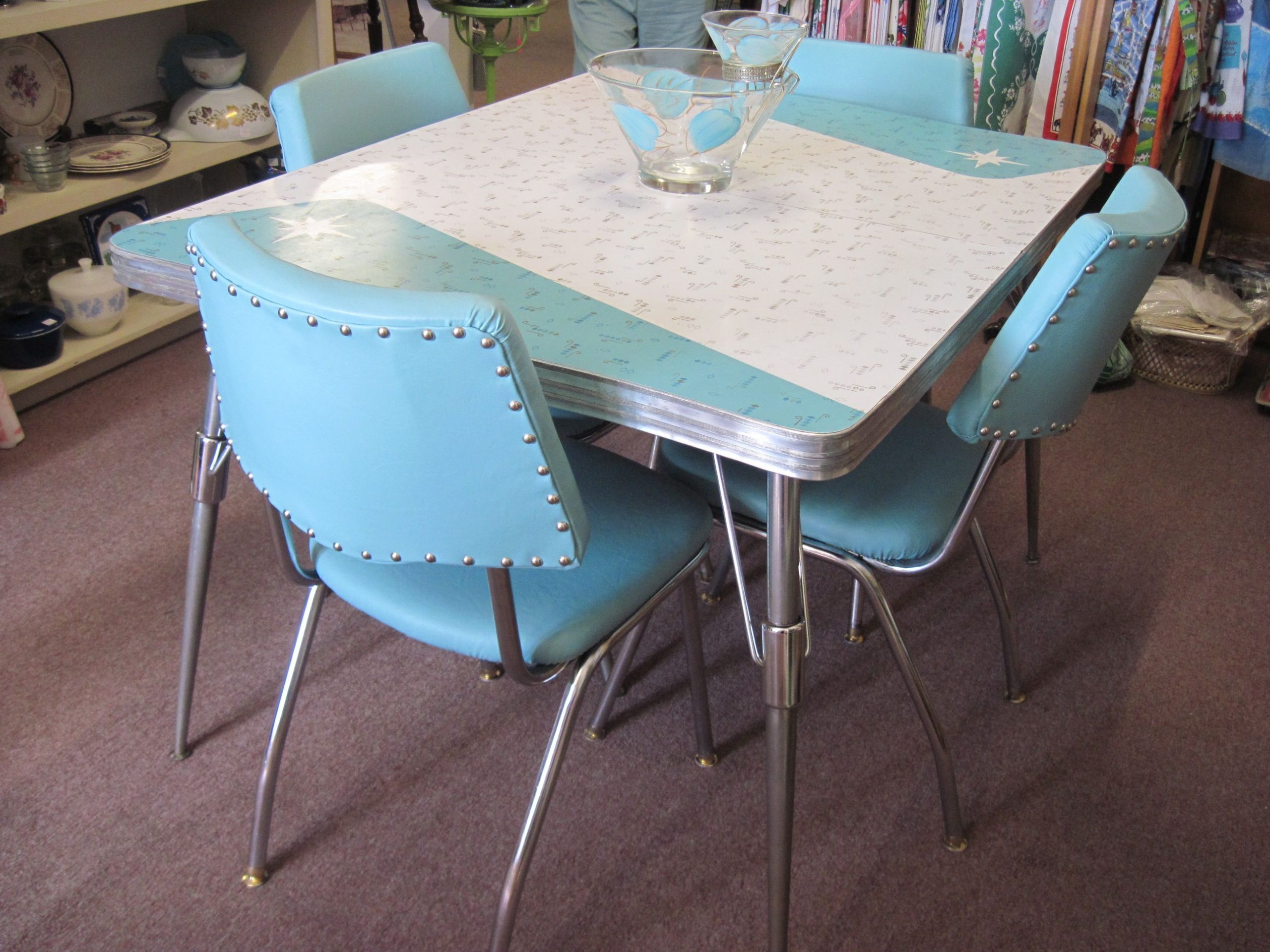 We Found This Great 1950s Formica And Chrome Set At An intended for proportions 2592 X 1944