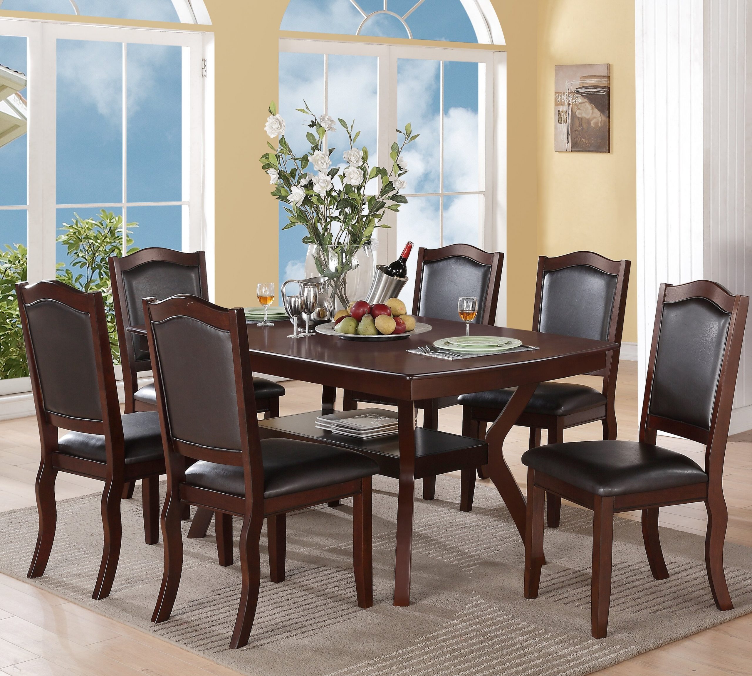 Wegman 7 Piece Dining Set with sizing 2972 X 2673