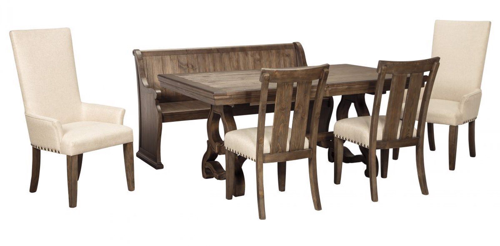 Wendota Table 4 Chairs Bench with regard to dimensions 1600 X 787