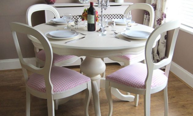 White Round Kitchen Table And Four Chairs With Cabinet And in size 1024 X 1024