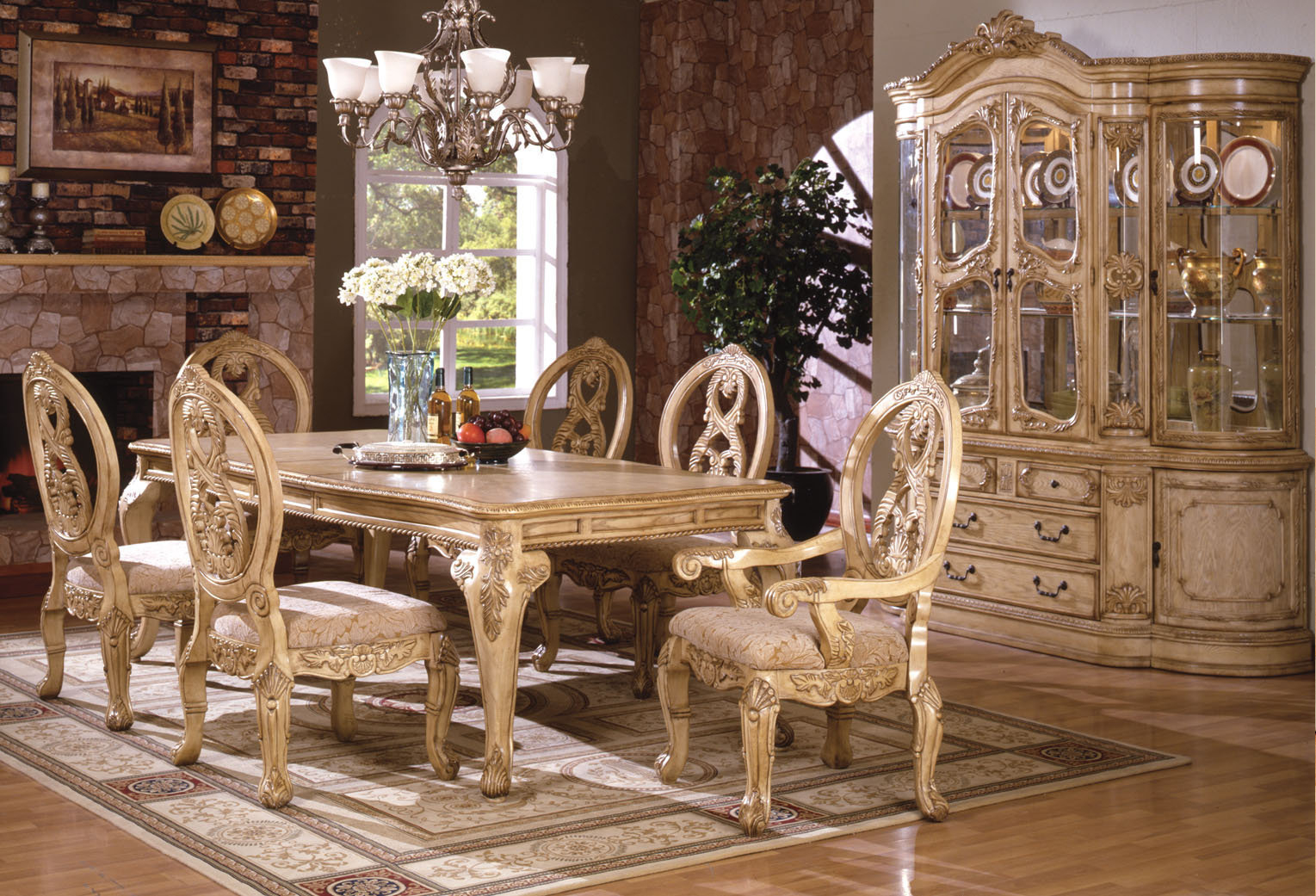 White Wash Dining Table Groups Formal Wood Dining Room Set intended for measurements 1529 X 1041