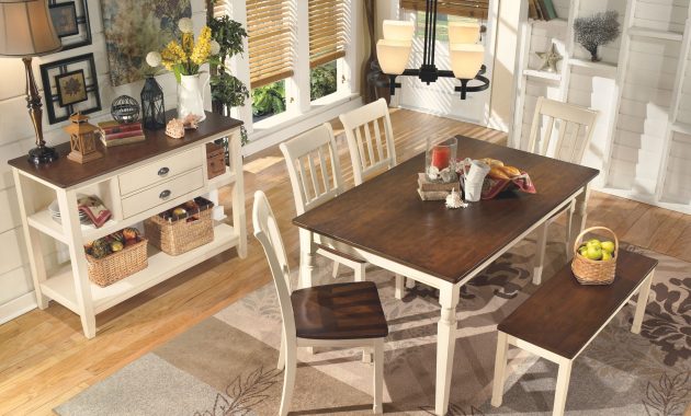 Whitesburg 6 Piece Dining Room Browncottage White In 2019 pertaining to sizing 4114 X 2880