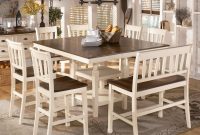 Whitesburg 8 Piece Square Counter Extension Table Set for sizing 2451 X 2400