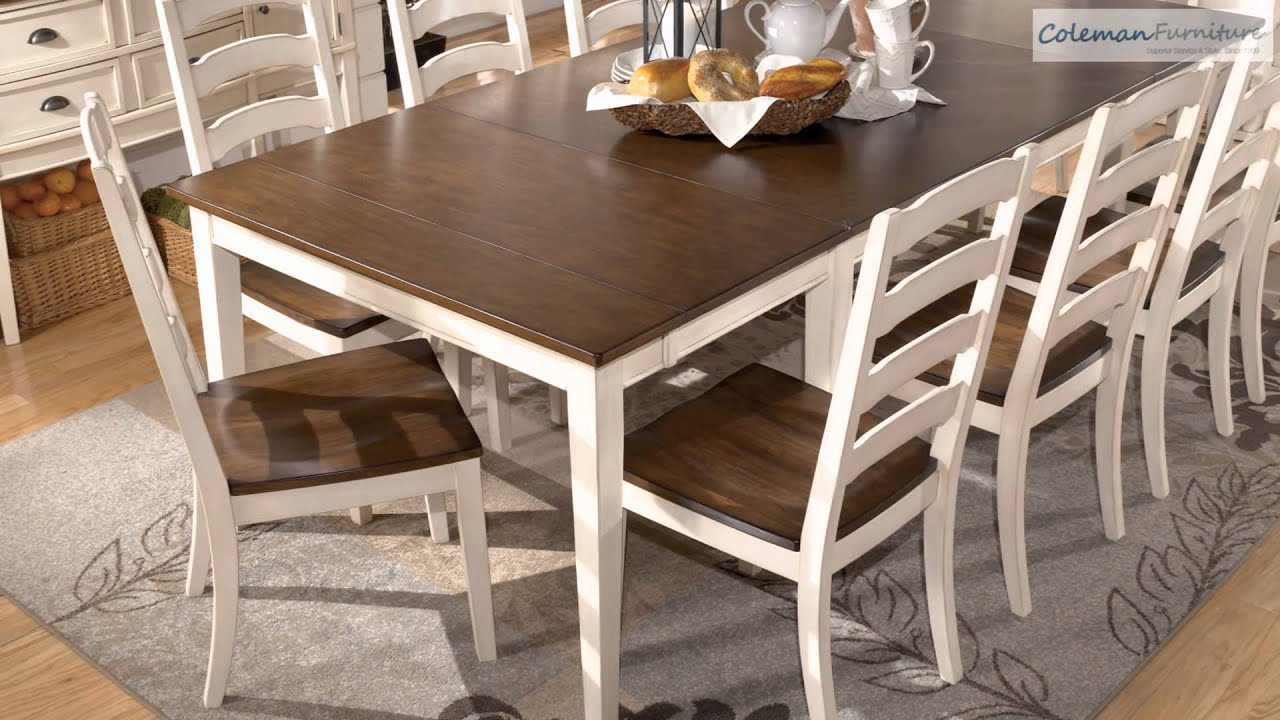 Whitesburg Rectangular Dining Table intended for sizing 1280 X 720