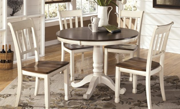 Whitesburg Round Dining Room Table 4 Side Chairs for dimensions 1000 X 800