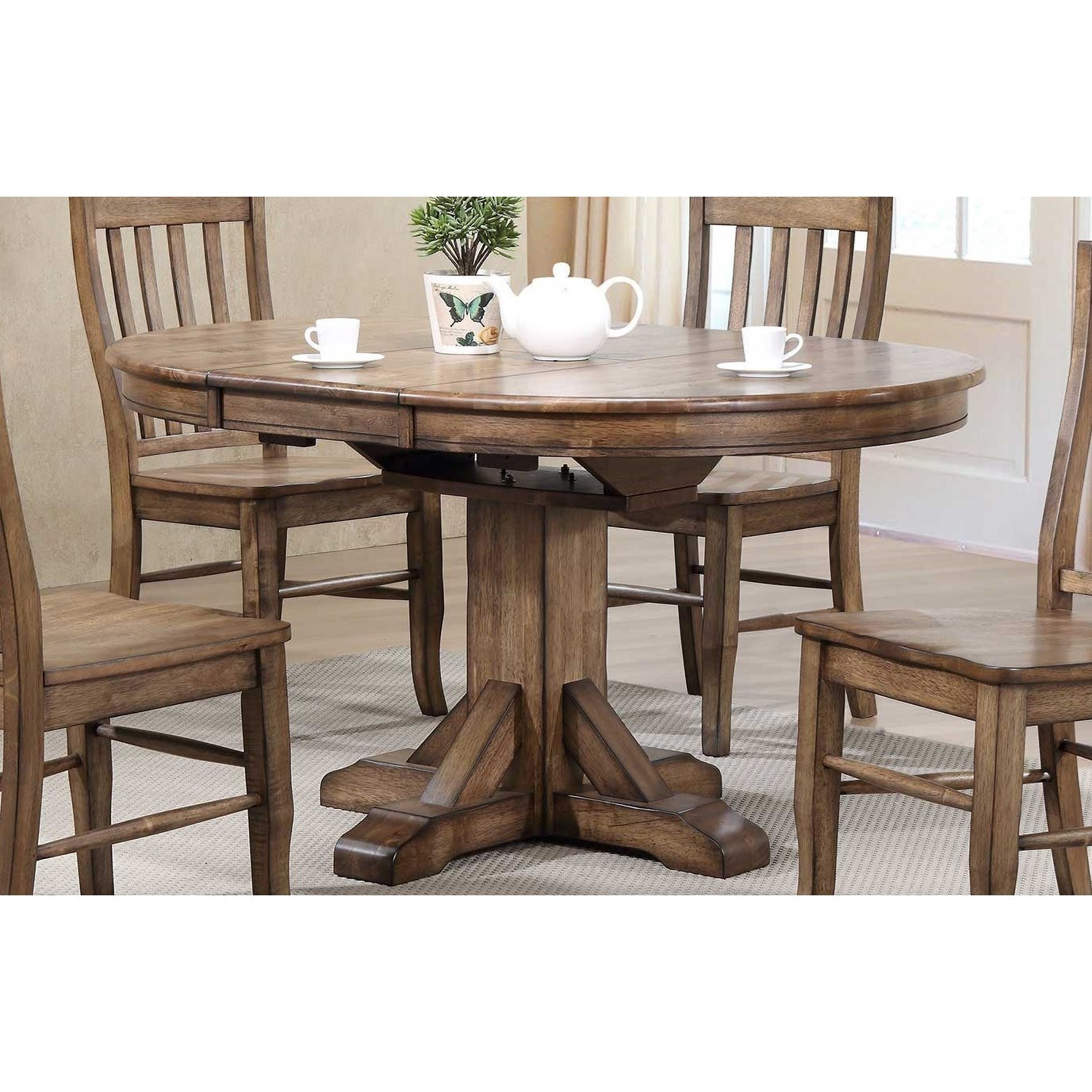 Winners Only Carmel Dc34257r 57 Pedestal Table W 15 within sizing 1377 X 1377