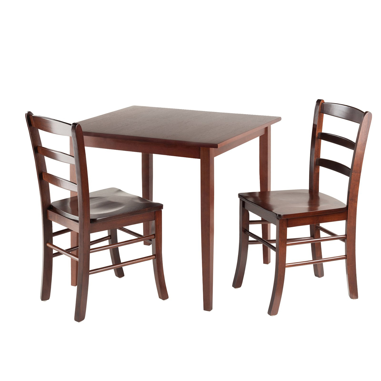 Winsome Groveland Square Dining Table With 2 Chairs 3 Piece Walmart regarding dimensions 1600 X 1600