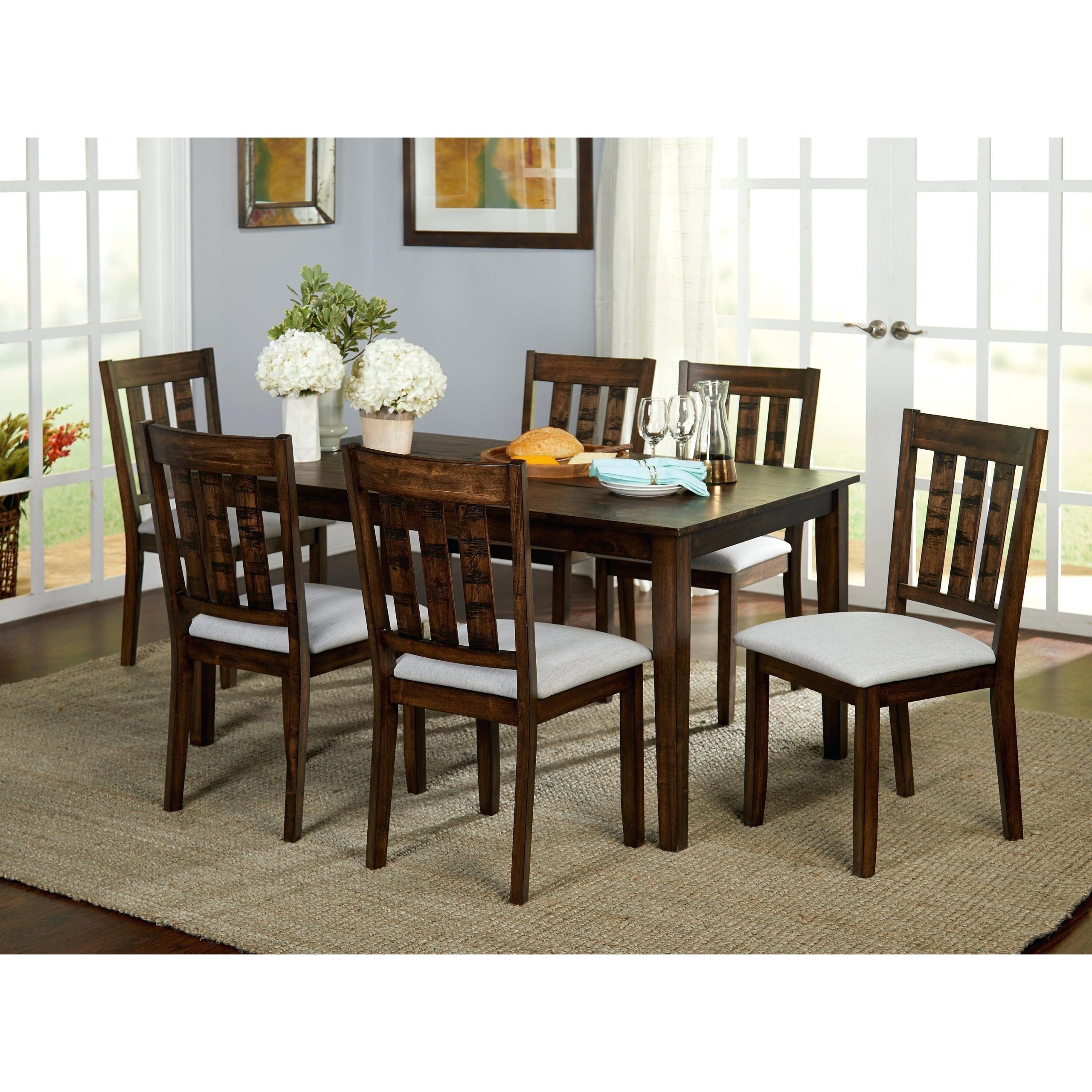 Wood Dining Table Set Sprezaco pertaining to proportions 3000 X 3000